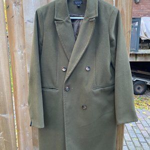 Olive Green Topshop Trench Coat